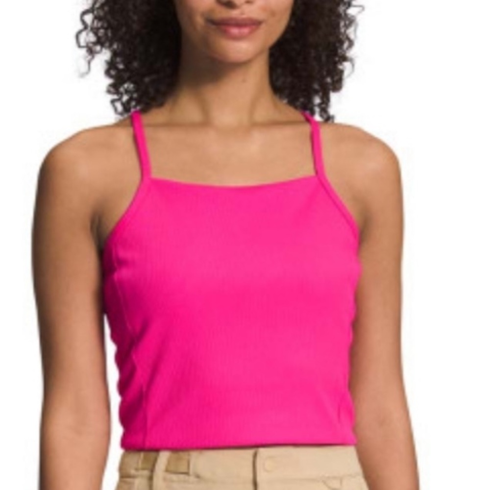 The North Face Guide Forward Ribbed Tanklette Pink XL